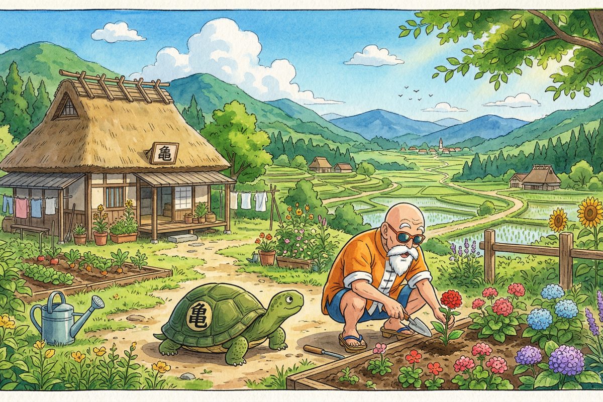 龟仙人退休生活 · 吉卜力风