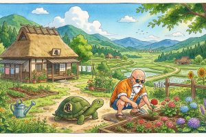 龟仙人退休生活 · 吉卜力风
